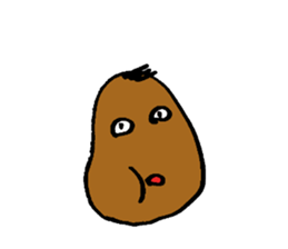 Taro potato sticker #12291618