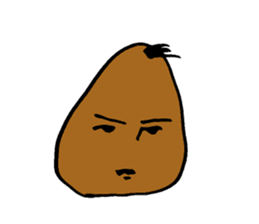 Taro potato sticker #12291621