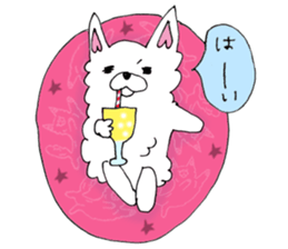 Daily summer of white Chihuahua sticker #12291662