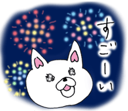 Daily summer of white Chihuahua sticker #12291666