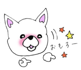 Daily summer of white Chihuahua sticker #12291687