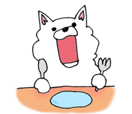 Daily summer of white Chihuahua sticker #12291692