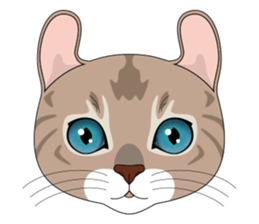 CAT FACE ! sticker #12291704