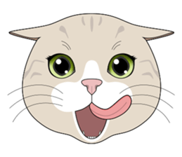 CAT FACE ! sticker #12291705