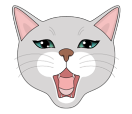 CAT FACE ! sticker #12291733