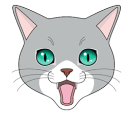 CAT FACE ! sticker #12291736