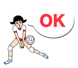 Daily life volleyball sticker #12292164