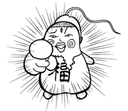 God of the happiness of the boy Yamato sticker #12292247