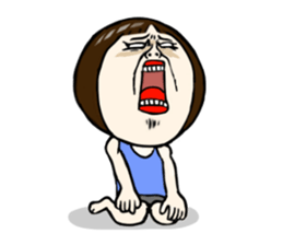 Casual yoga girl sticker #12292352