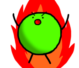 Sticker of the amiable character sticker #12292921