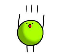 Sticker of the amiable character sticker #12292924