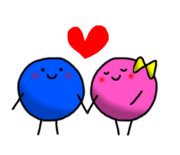 Sticker of the amiable character sticker #12292932