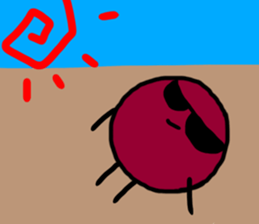 Sticker of the amiable character sticker #12292940