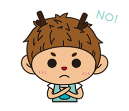 Mr. Deer waste of university life sticker #12294071