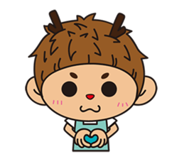 Mr. Deer waste of university life sticker #12294072