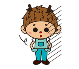 Mr. Deer waste of university life sticker #12294073