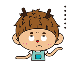 Mr. Deer waste of university life sticker #12294076