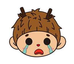 Mr. Deer waste of university life sticker #12294084