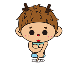 Mr. Deer waste of university life sticker #12294086