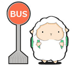 A lamb who like cotton candyII sticker #12294188