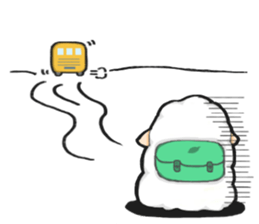 A lamb who like cotton candyII sticker #12294189