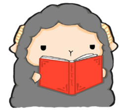 A lamb who like cotton candyII sticker #12294191