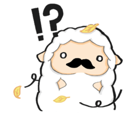 A lamb who like cotton candyII sticker #12294193