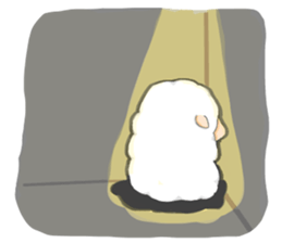 A lamb who like cotton candyII sticker #12294195