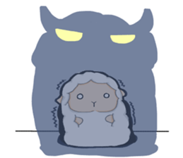 A lamb who like cotton candyII sticker #12294201