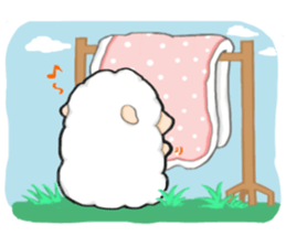 A lamb who like cotton candyII sticker #12294210