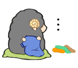 A lamb who like cotton candyII sticker #12294213