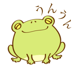 Very Cute Round Frog sticker #12295382