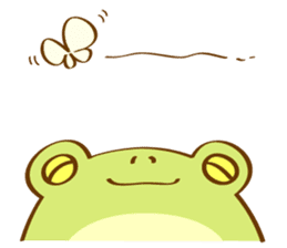 Very Cute Round Frog sticker #12295394
