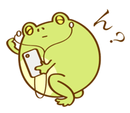 Very Cute Round Frog sticker #12295415