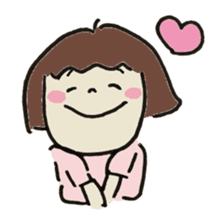 Cute girl in japan sticker #12295742