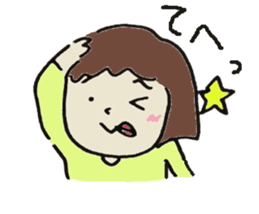 Cute girl in japan sticker #12295748