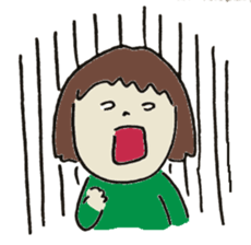 Cute girl in japan sticker #12295749