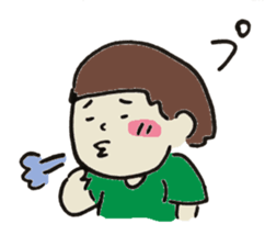 Cute girl in japan sticker #12295750