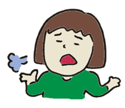 Cute girl in japan sticker #12295754