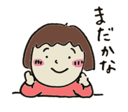 Cute girl in japan sticker #12295755