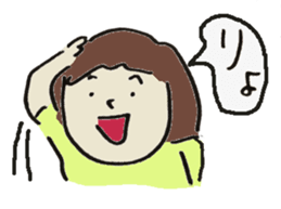 Cute girl in japan sticker #12295756