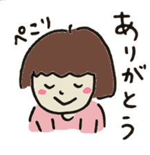 Cute girl in japan sticker #12295760