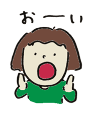 Cute girl in japan sticker #12295762