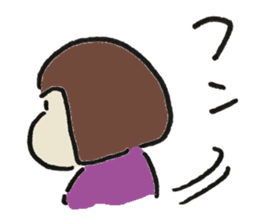 Cute girl in japan sticker #12295772