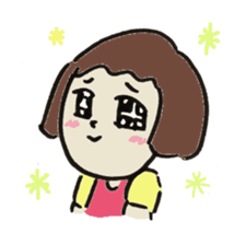 Cute girl in japan sticker #12295776