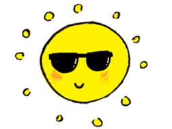 Warm of sun sticker #12296452