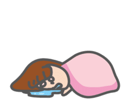 funny and cute girl sticker #12296666