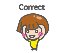 funny and cute girl sticker #12296671