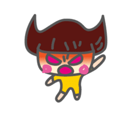 funny and cute girl sticker #12296680