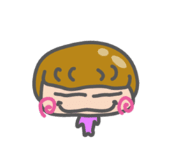 funny and cute girl sticker #12296685